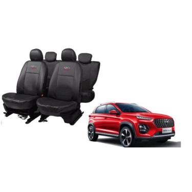 Imagem de Conjunto Capa Couro Tiggo 3X Plus 2021 a 2022 Anti Líquidos - ferro te