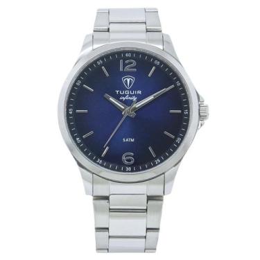 Imagem de Relógio Masculino Aço Tuguir Infinity TGI37219 Prata Azul