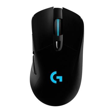 Imagem de Mouse Gamer Sem Fio Logitech G703 LIGHTSPEED RGB LIGHTSYNC, 6 Botões, HERO 25K-910-0056...