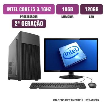 Imagem de Computador Flex Computer Intel Core I5-2400S 10GB SSD 120Gb Monitor 15