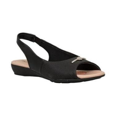 Imagem de Sandália Tan Peep Toe Salto Baixo Anabela | Modare-Feminino