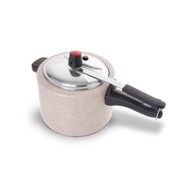 Imagem de Panela de Pressão Brinox Ceramic Life Vapt 4,5L Mineral Resist Vanilla