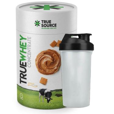 Imagem de Whey Concentrado Doce Leite 900g Coqueteleira True Source-Unissex