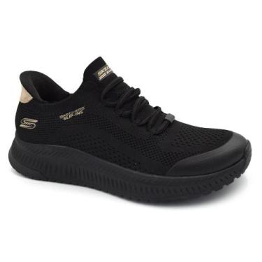 Imagem de Tênis Feminino Skechers Bobs Squad 4, Preto, 37