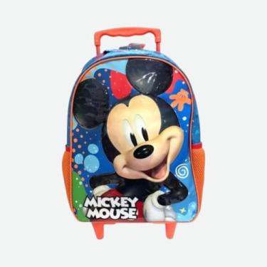 Imagem de Mochila Infantil Com Rodinhas Mickey Mouse Xeryus, Azul