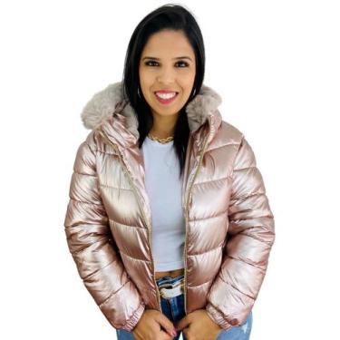Imagem de Jaqueta Feminina Puffer Metalizada Importada 620277 - Facinelli, G, Ro