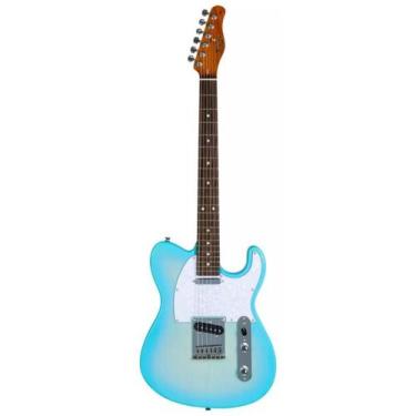 Imagem de Guitarra tagima tele 2s escala escura oasis t tcblb