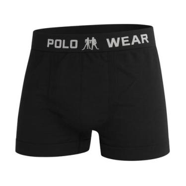 Imagem de Cueca Polowear Boxer Infantil - Polo Wear, Preto, G