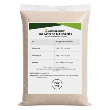Imagem de Fertilizante Manganês Monohidratado Micronutriente Mn 31% 3kg - BRQ QU