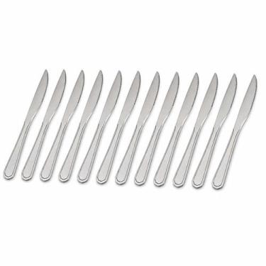 Imagem de Kit 12 Facas Churrasco Inox 21cm - Becca Home