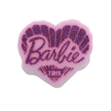 Imagem de Borracha Branca Barbie Glitter TRIS Lilas, Lilas