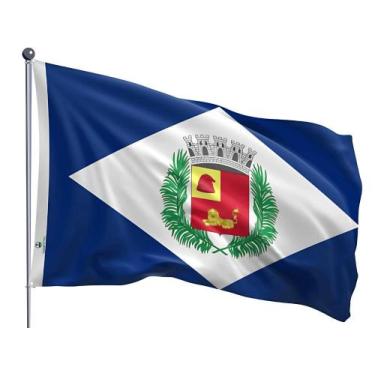 Imagem de Bandeira do Município de Rio Claro Uma Face Estampada Tamanho 70x100cm