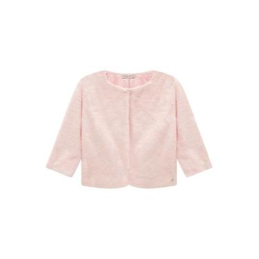 Imagem de Casaquinho Bebê Pelúcia Plush Inverno Papilloo, Rosa, Claro, 1 ANO