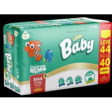 Imagem de Fralda little baby nemo mega m 44 unidades - ccm