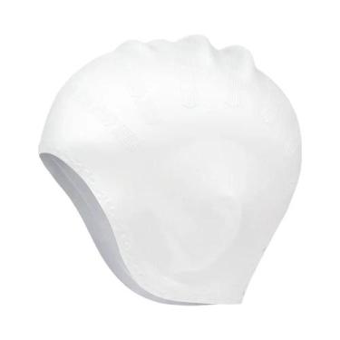 Imagem de Touca De Natação De Silicone Durável Para Adultos E Adolescentes Com B