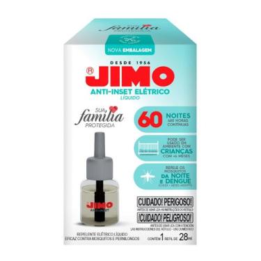 Imagem de Refil Anti Insetos Jimo Elétrico Líquido 28ml Mosquitos