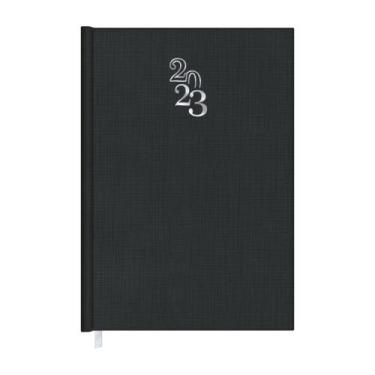 Imagem de Agenda 2027 Redoma Costurada Diária Rubi Preta 112x166mm