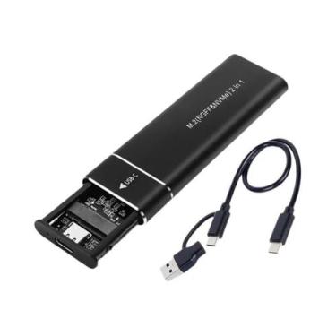 Imagem de Case USB C 3.1 Gen2 10Gbps Para SSD M2, Enclosure Externa De Protocolo