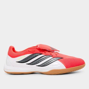 Imagem de Chuteira Futsal Adidas Predator League Língua Dobrável Unissex, Preto,