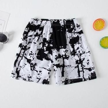 Imagem de Shorts De Praia Para Meninos E Meninas Com Cintura Elástica, Estampas 