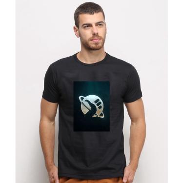 Imagem de Camiseta masculina Preta algodao Logo O Guia Do Mochileiro Filme art