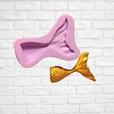 Imagem de Confeitaria dos moldes, F650 MOLDE DE SILICONE CAUDA DE SEREIA CONFEITARIA ARTESANATO