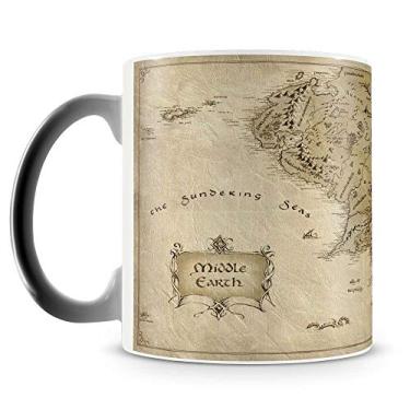 Imagem de Caneca Mágica Personalizada Mapa Senhor dos Anéis