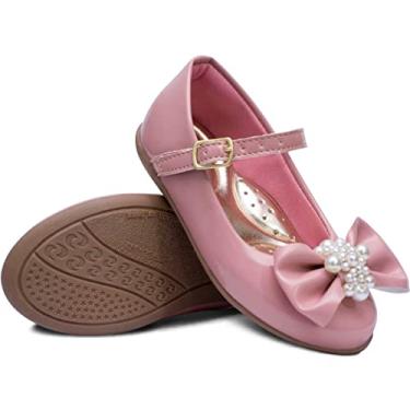 Imagem de Sapatilha Popidi Infantil Menina Laço Perola 02.25 (Rosa, BR, Criança de 1 a 3 anos, Numérico, 19)