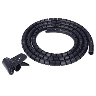Imagem de Organizador de cabo espiral, diâmetro 20mm/0.79in à prova de desgaste organizador de fio elétrico manga leve e flexível 2 metros