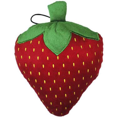 Imagem de Brinquedo Jambo Mordedor Pelúcia Morango Vermelho - Tam. Único