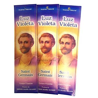 Imagem de Kit 3 Incensos Ananda Luz Violeta Saint Germain Natural
