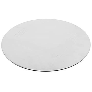 Imagem de Prato de sushi, prato redondo antiderrapante de aço inoxidável para casa para cozinha para bar para restaurante(304 engrossado redondo grande)