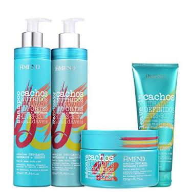 Imagem de Kit Amend - Cachos Ondulados e Abertos (4 Produtos): Define, Nutre, Hidrata e Fortalece enquanto Limpa, Desembaraça e Controla o Frizz