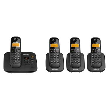 Imagem de Kit Telefone Sem Fio Ts 3130 + 3 Ramais Ts 3111 Intelbras