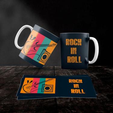 Imagem de Caneca Cerâmica Rock and Roll Mod.03