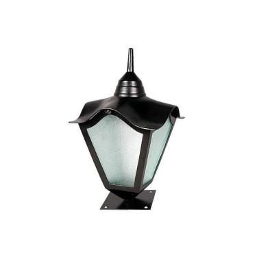 Imagem de Luminária Colonial para Muro Romana em Alumínio e Vidro