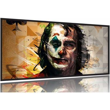 Imagem de Quadro Decorativo Coringa Joker 130x60 Moldura Preta 2x2
