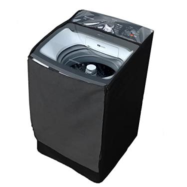 Imagem de Capa Lavadora Brastemp 14kg BWR Zíper Transparente Preta