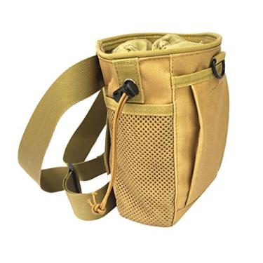 Imagem de Bolsa de giz de cinto desconhecida para escalada em rochas bolsas de ginástica com ajustável e cinto para esportes ao ar livre materiais de nylon 600D, bronze