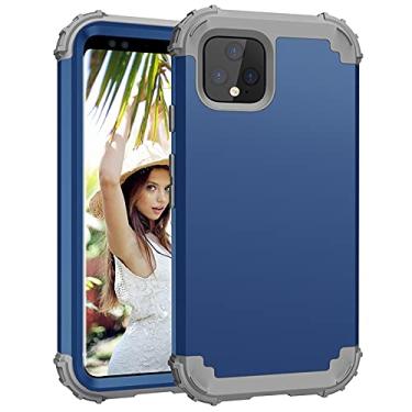 Imagem de For Google Pixel 4 3 in 1 Shockproof PC + Silicone Protective Case