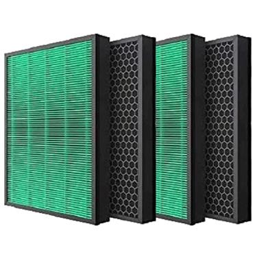 Imagem de Nispira Filtro de carbono True HEPA compatível com purificador de ar Coway Airmega Max2 400S 400. 2 conjuntos (4 pacotes)