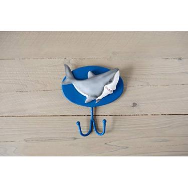 Imagem de Borders Unlimited Gancho de parede Fish 'N Sharks toalha ou casaco/bolsa de livros, multicolorido