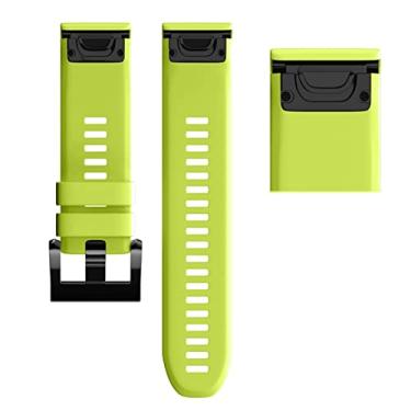 Imagem de DFAMIN 26 22 20MM pulseira de relógio para Garmin Fenix 7X 7 7S relógio liberação rápida silicone pulseira de pulso fácil ajuste (cor: 7, tamanho: 26MMFenix 5X 5XPlus)
