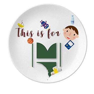 Imagem de Prato de porcelana Hippo Weight River Mud Prato redondo para jantar masculino