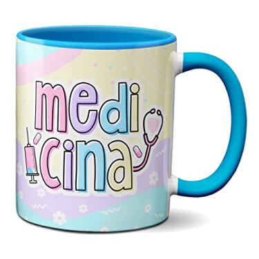 Imagem de Caneca Medicina Profissão Médica Profissional Presente (Azul)