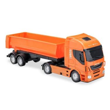 Brinquedo Trator Case C/Carreta Iveco 404 Usual Plastic