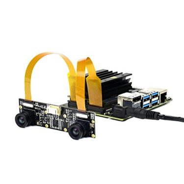 Imagem de Waveshare Binocular Camera Module Dual IMX219 8 Megapixels 3280 × 2464 Resolution Supports Raspberry Pi CM3/3+/4 Jetson Nano/Jetson Xavier NX