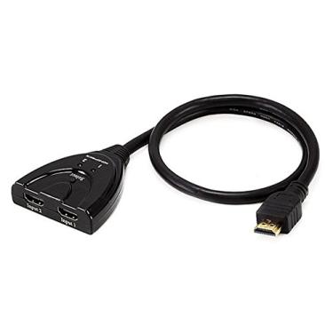 Imagem de Monoprice Blackbird 2x1 HDMI 1.4 Switch – Pigtail, HDCP 1.4, 1080p 60Hz, 2,5 Gbps/250 MHz, comutação automática ou física (compatível com PS4/5 Xbox Apple TV Fire Stick Roku Blu-Ray Player)