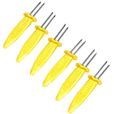 Imagem de Chef Craft 20653 Porta-milho de plástico clássico, conjunto de 3 peças, amarelo