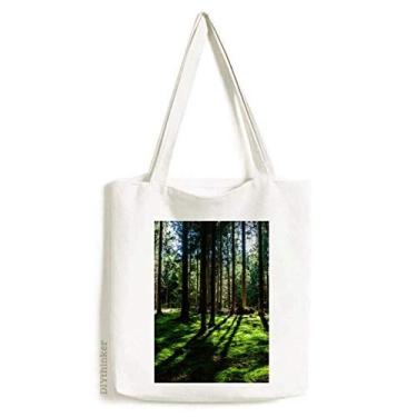 Imagem de Cenário de natureza ciência florestal verde sacola sacola de compras bolsa casual bolsa de mão